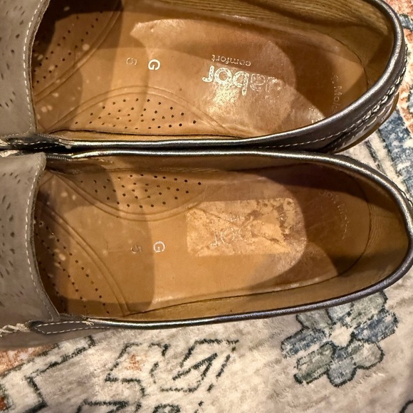 Garbor comfort moccasins perforated size 8